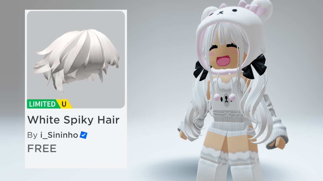 EventHunters - Roblox News on X: New FREE UGC Limited Item OUT NOW! Cute  White Hair” Not sure how much is available!    / X