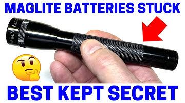 Mini Maglite Flashlight - How To Remove Stuck Corroded Batteries