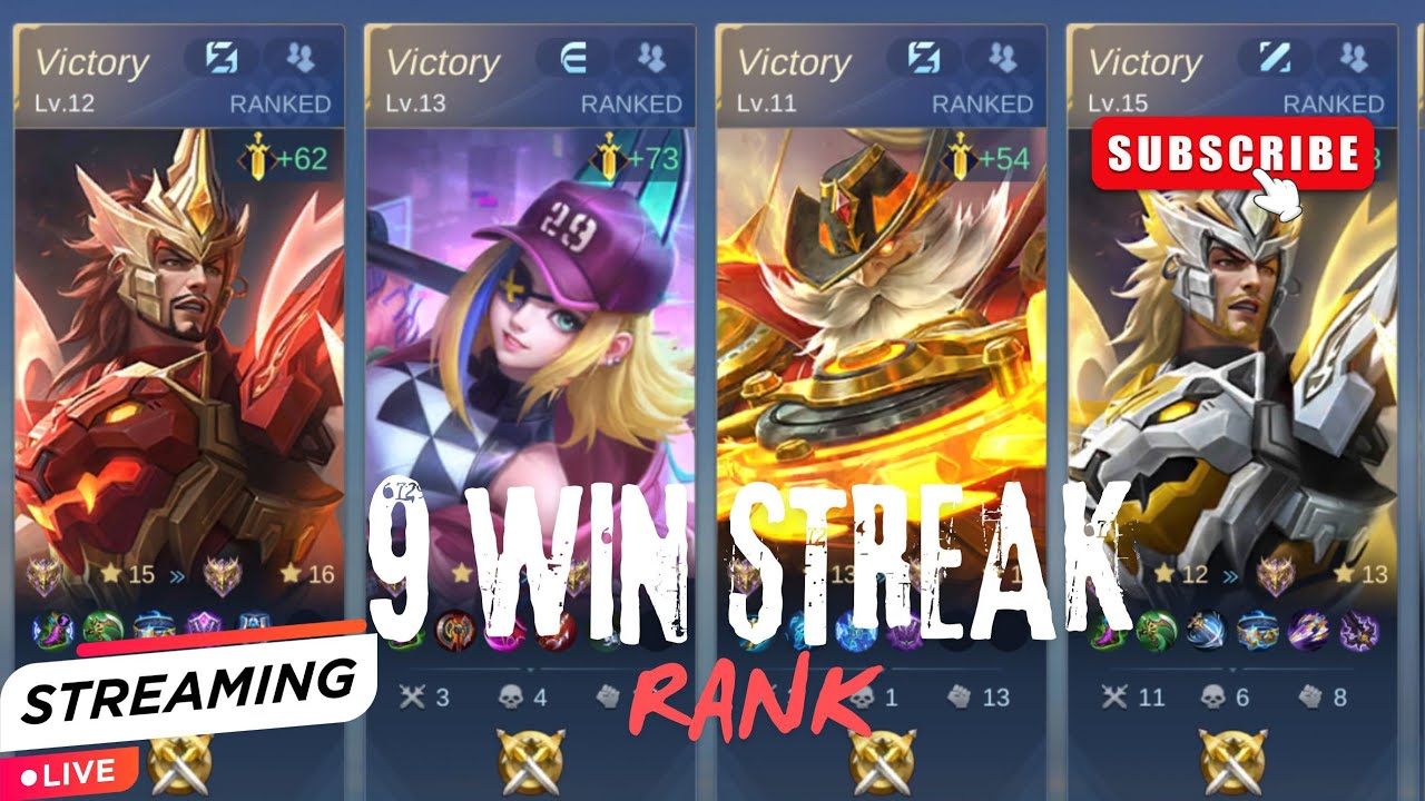 Hindi Moba Legends: 5v5! : Season 37 | Live Streaming | 9 Win Streak 