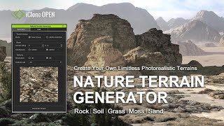 2021 New iClone Nature Terrain Generator created by Adolf Antareus | Python plug-in tool included