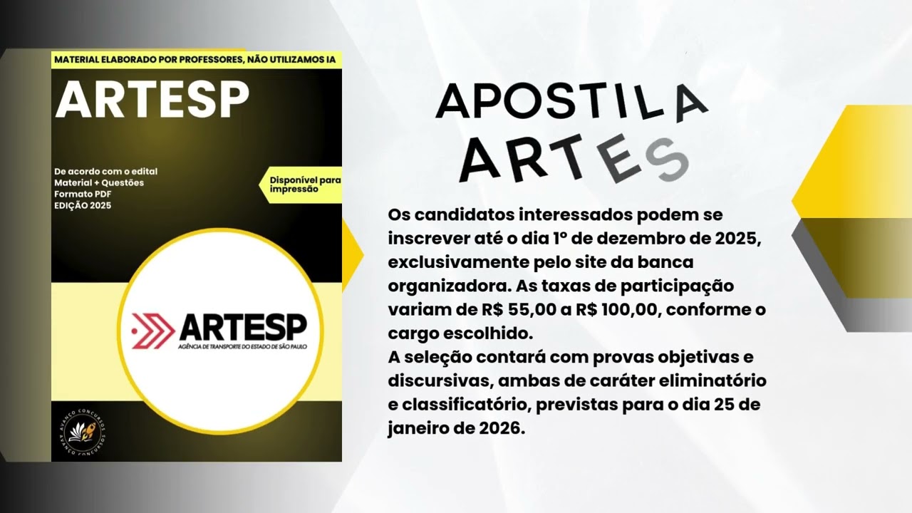 Apostila ARTESP 2025 Especialista Em Regulação de Transporte I