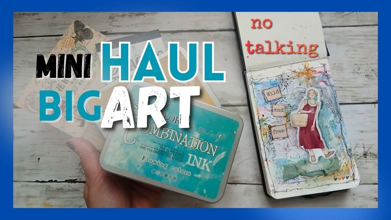 Mini Haul and Art Journal Page / Mixed Media