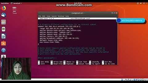 Konfigurasi DHCP SERVER di Ubuntu 18.04
