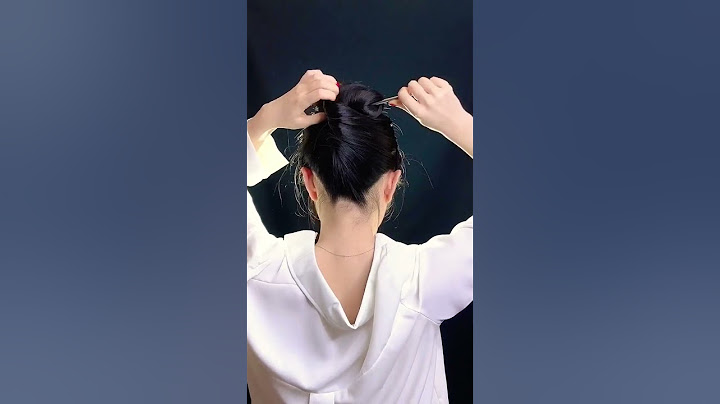 Hairstyle with a chopstick #hairstyle #hairtutorial #updo
