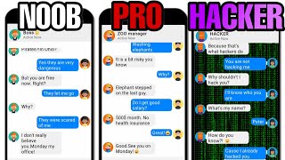 NOOB vs PRO vs HACKER - Chat Master! screenshot 2