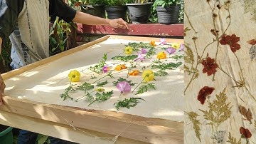 Bundle Ecoprint Tutorial with Wild Flowers 🌿🌻🌼
