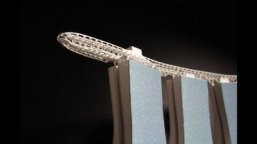 KẾT CẤU THÉP 2 - Mô hình kết cấu thép công trình Marina Bay Sands - Skypark