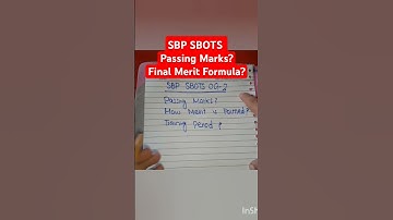 SBP SBOTS PASSING MARKS,FINAL MERIT & TRAINING #sbpjobs #sbp #statebankofpakistan