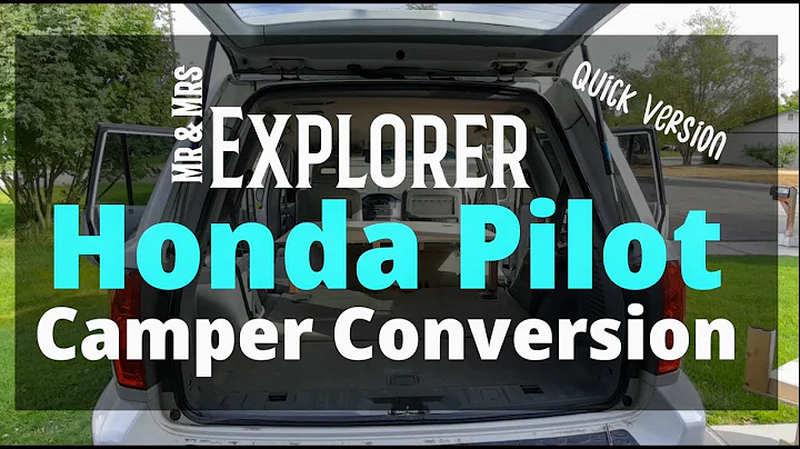 Honda Pilot SUV Camper Conversion Quick Video