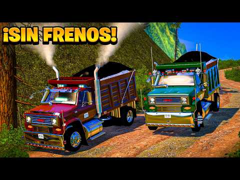 ¡Volqueta MUY CARGADA SE QUEDA SIN FRENOS! | American Truck Simulator