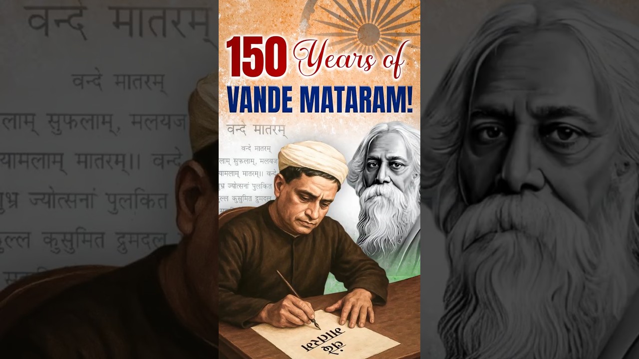 🇮🇳 150 Years of Vande Mataram! 🔥 #vandemataram #nationalsong #pmmodi