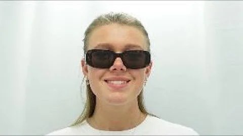 Woman model wearing Prada PR 17WS 2AU8C1 Sunglasses