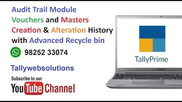(Buy TDL Source Code Rs 450) Audit Trail in Tally Prime | Voucher Master Creation Alteration History