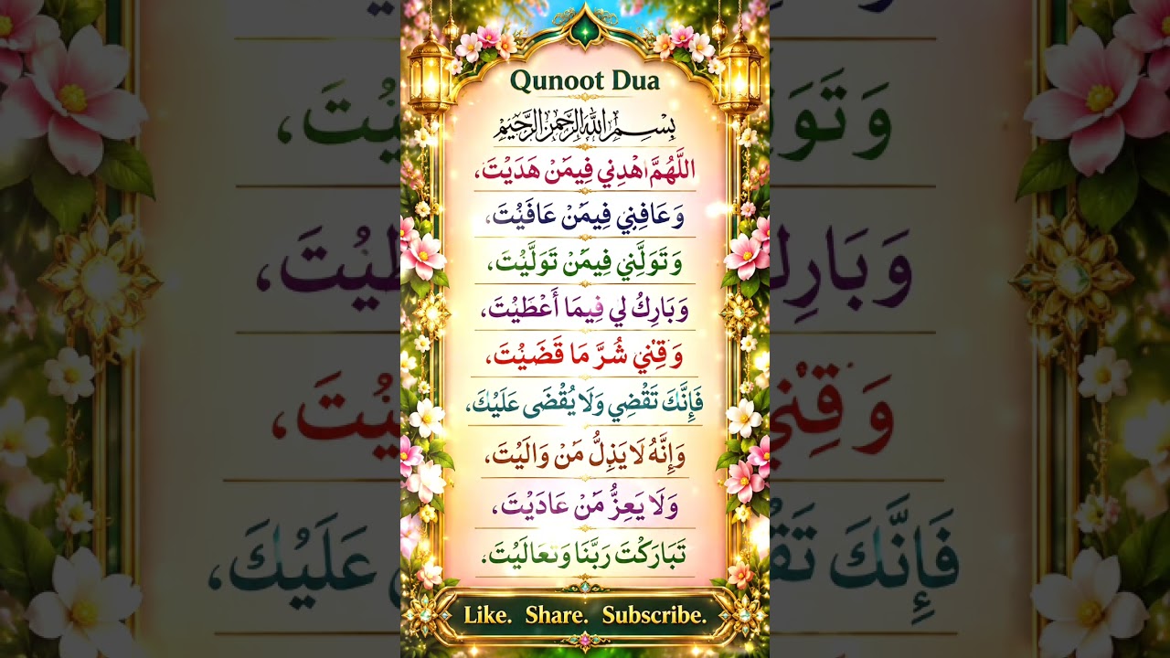 📖 Dua Qunoot | Beautiful Arabic Recitation by Egzon Ibrahim #quran #viral #egzonibrahimi #shortsfeed