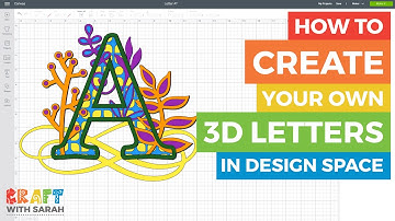 How to design 3D Mandala Letters in Design Space | Cricut 3D SVG Tutorial