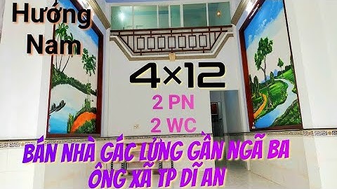 Nhà cấp 4 gác lửng | DT 48m2 giá 1ty390 | Ngã ba Ông xã TP Dĩ An | Mẫu nhà gác lửng sổ chung
