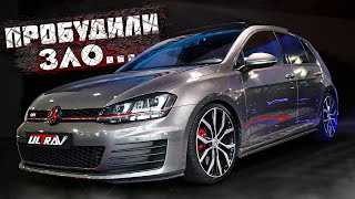 Пугаем ВЫХЛОПОМ прохожих! VW GOLF GTI