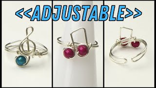 Adjustable Treble Clef Musical Note Ring Tutorial