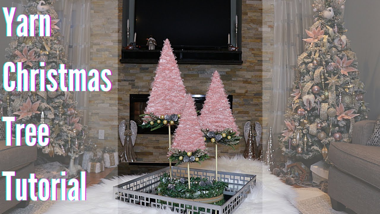 Our Hopeful Home: How To Make A Rustic White Wool Yarn Christmas Tree