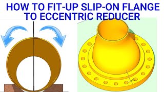 ECCENTRIC REDUCER TO SLIP ON FLANGE FIT UP