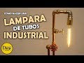 Lámpara de tubos industrial | Estilo Steanpunk