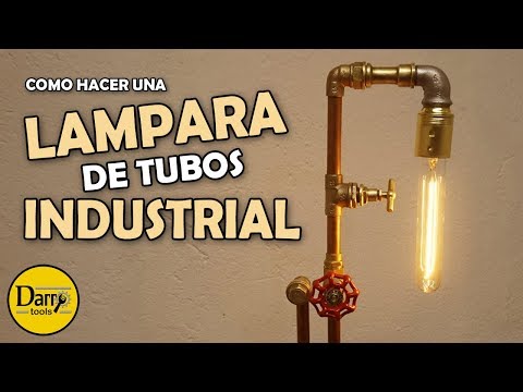 Lámpara de tubos industrial | Estilo Steanpunk