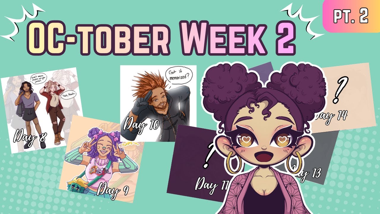 Drawing my OCs for OC-tober 2025 | Week 2 | Speedpaint | Commentary ...