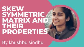 skew symmetric matrix and their properties | csir net math| linear algebra #linearalgebra #csirnet