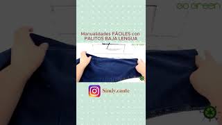 MANUALIDADES FÁCILES CON PALITOS BAJA LENGUA #manualidadesfaciles #manualidades #reciclajecreativo