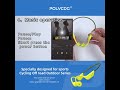 POLVCDG Open Bone Conduction Cycling Earphones Bluetooth 5.4