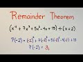 Understanding the Remainder Theorem
