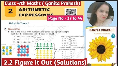 Ncert Class -7th Maths Ganita Prakash | Chapter -2 | Arithmetic Expressions | Figure it out 
