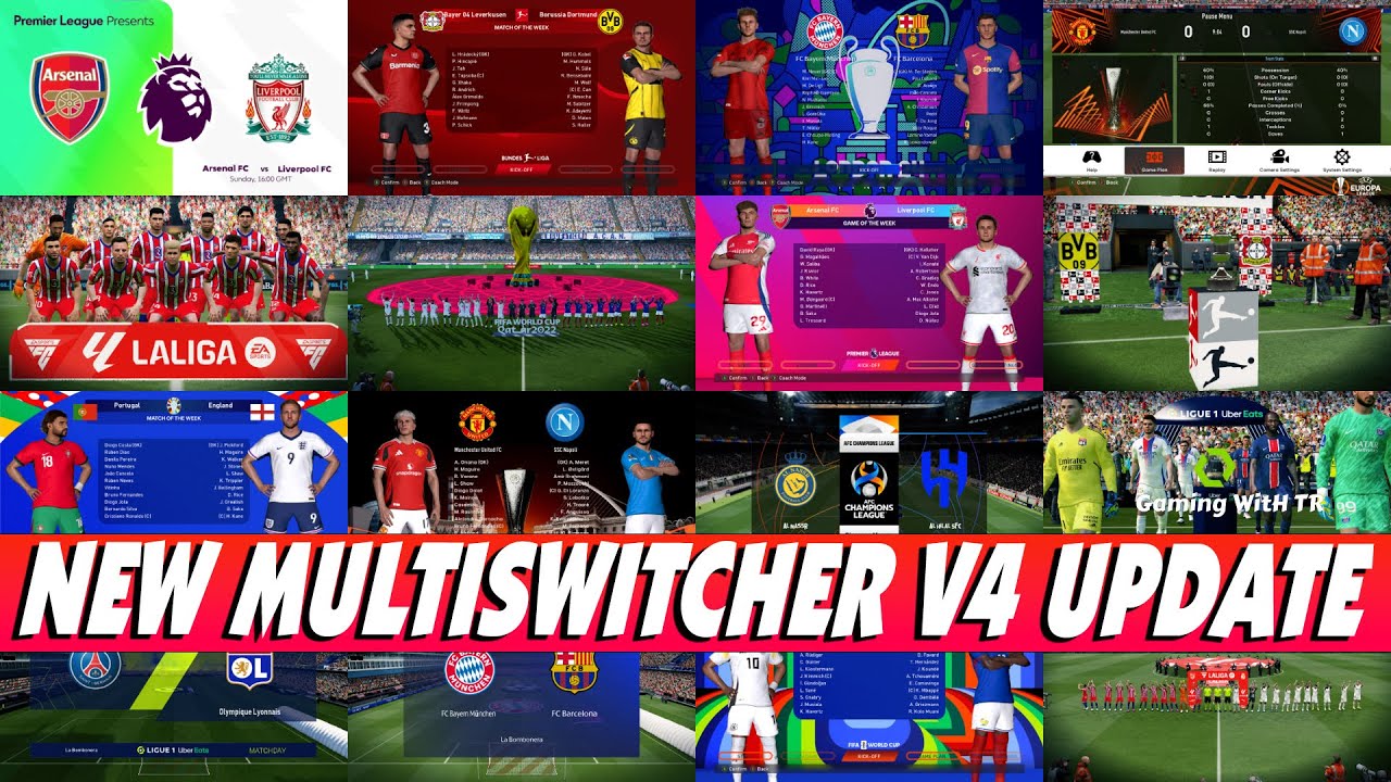 PES 2017 NEW MULTISWITCHER V4 UPDATE - YouTube