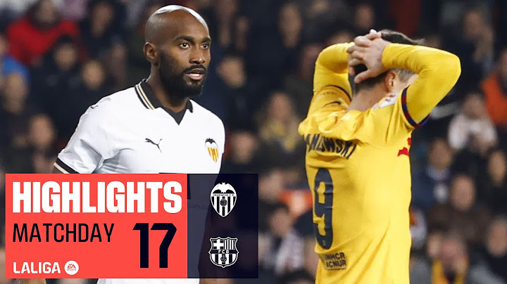 Resumen de Valencia CF vs FC Barcelona (1-1)