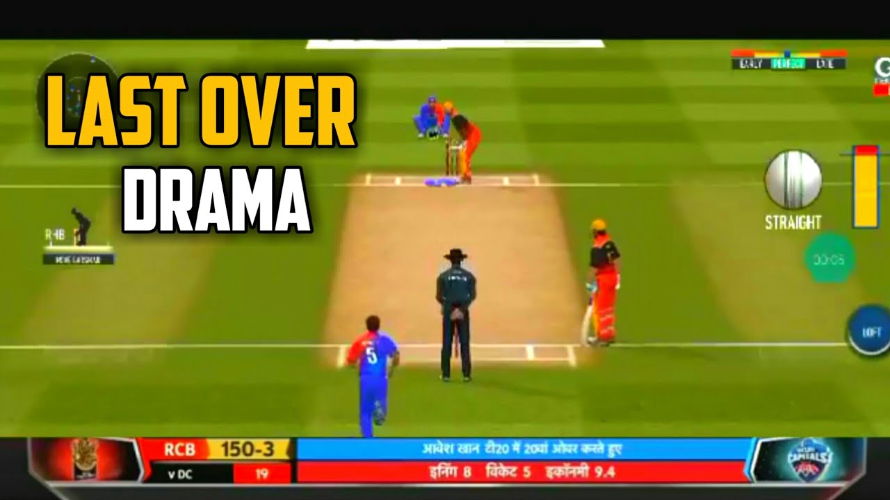 Last Over Drama - RCB Vs DC | Vivo Ipl 21 | Real Cricket ™20 - YouTube