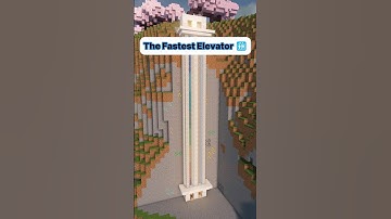 The Fastest Elevator 🛗 in Minecraft Ever #shorts