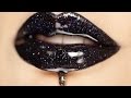 Glitter Lips with Dripping Effect