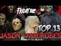 TOP 13 Jason Wardrobes - Friday The 13th