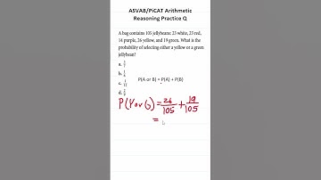 ASVAB/PiCAT Arithmetic Reasoning Practice Test Q:  Probability #acetheasvab with #grammarhero #afqt
