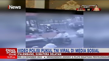Polisi Pemukul Prajurit TNI di Palembang Ditangkap #iNewsSore 15/09