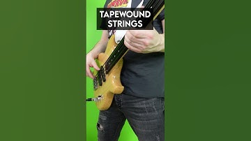Flatwound vs. Tapewound strings on fretless bass! #bass #bassguitar