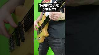 Flatwound vs. Tapewound strings on fretless bass! #bass #bassguitar