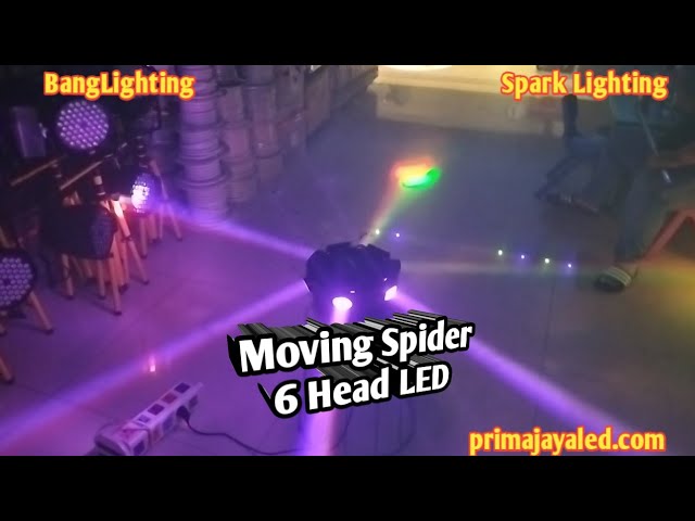Moving Spider 6 Head LED