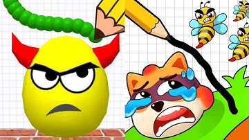 Draw To Smash Logic Puzzle VS Save the Dog Satisfying ASMR Gameplay (Android, ios) (New Update)