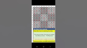 The Hindu 1-Star Sudoku Answer for January 23, 2024 | ★ #thehindu #Sudoku #thehindusudoku