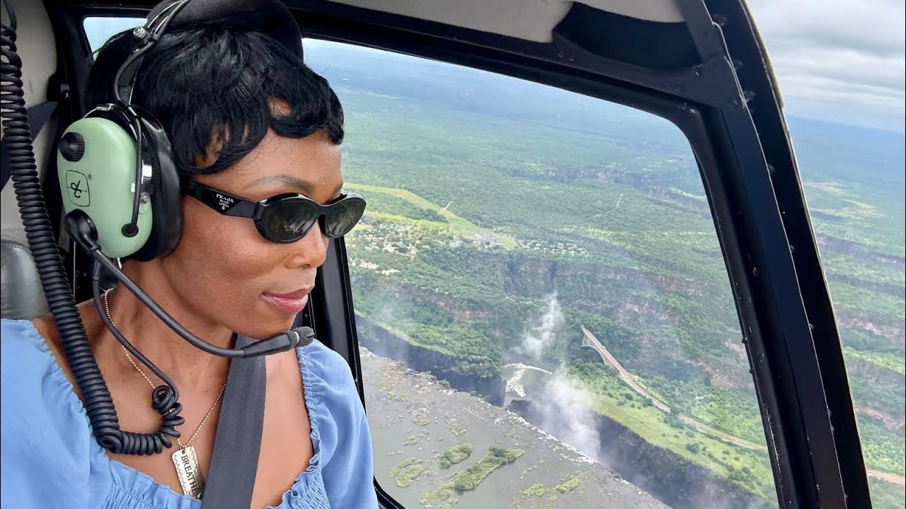 Victoria Falls Chikopokopo Helicopter Ride 🚁 #VictoriaFalls #Helicopter #Africa #BushLifeExperience🌍