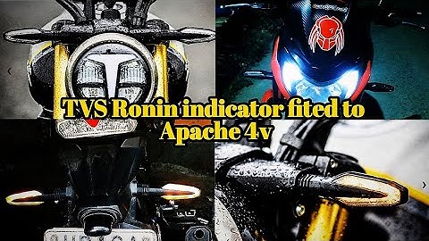 TVS Ronin/Apache rtr 310 led Indicator fitted to Apache 200 4v Only 1 modification in YouTube