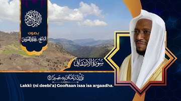سورة الإنشقاق ، بصوت القارئ الأورومي محمد ثاني دسي العروسي - حفظه الله