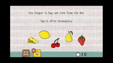 Logic Master 1 - Mind Twist Level 58 Solution | You forget to buy one item from the list