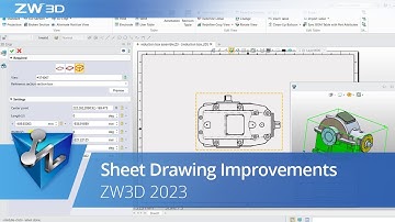 Sheet Drawing Improvements | ZW3D 2023 Official